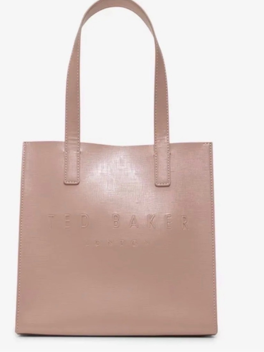 Ted Baker Pink Embossed Logo Tote